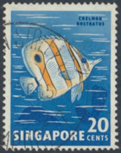 Singapore   SC#  58   Used  Fish  Marine Life  see details & scans