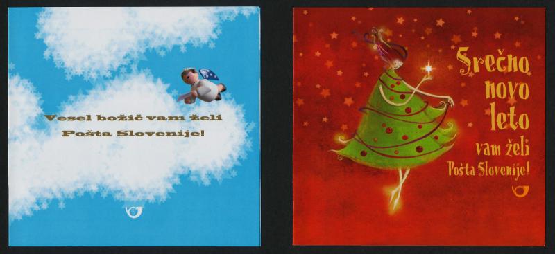 Slovenia 961a,2a,5a,6a Booklets MNH Christmas, New Year