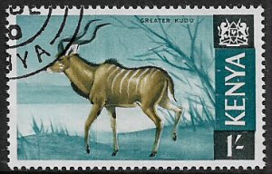 Kenya #29 Used Stamp - Greater Kudu (i)