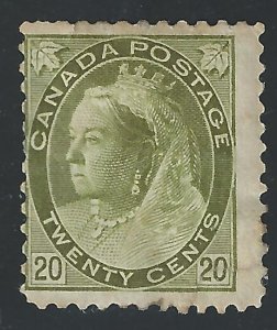 Canada #84 20c Queen Victoria