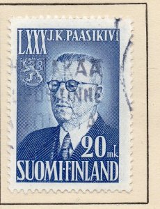 Finland 1950 Early Issue Fine Used 20mk. NW-269329