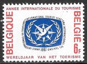 BELGIUM 1967 International Tourist Year Issue Sc 682 MNH