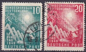 Germany #665-6 F-VF Used  CV $34.00 (Z3587)