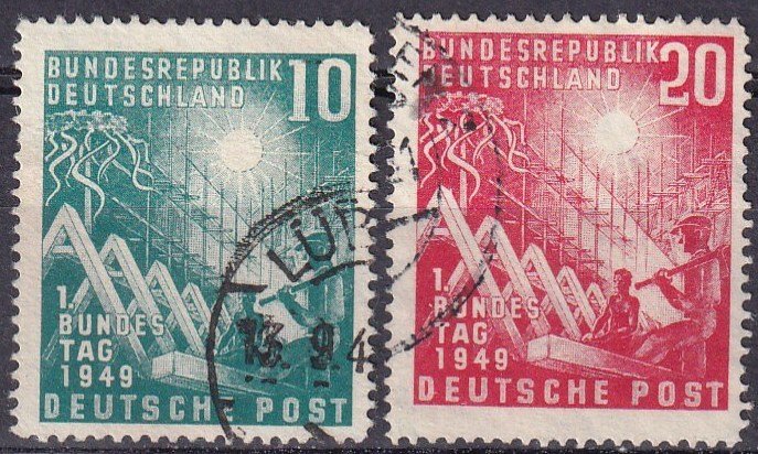 Germany #665-6 F-VF Used  CV $34.00 (Z3587)