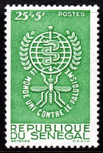 Senegal 1962 Sc#B16 MOSQUITO-MALARIA-WHO (UN)-MEDICINE Single MNH
