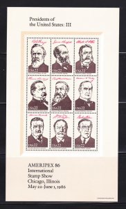 United States 2216-2219 Sheets Set MNH US Presidents (B)