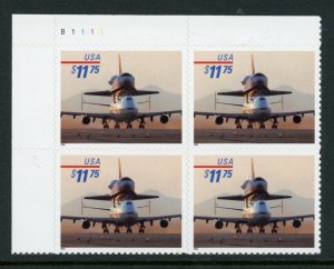 US Scott 3262 Plate Block of 4 Space Shuttle piggyback $11.75 NH