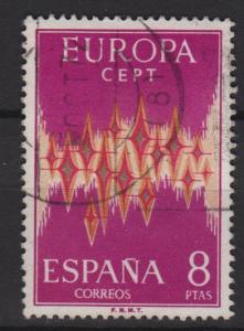 Spain 1972 - Scott 1718 used - 8p, Europa