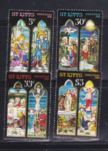 St Kitts 86-89 Set MNH Christmas (A)