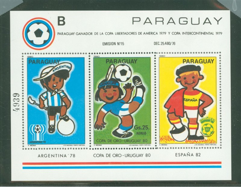 Paraguay #1981  Souvenir Sheet (Soccer)