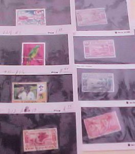 NEW HEBRIDES STAMPS 8 DIFF. #19/D12 cat.$102.00 USED