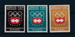 [74967] Paraguay 1963 Olympic Winter Games Innsbruck Airmail Stamps MNH