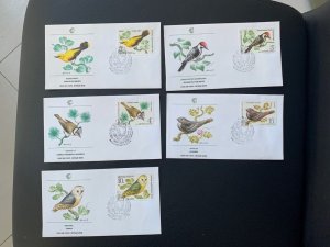 1979 Russia bird FDC, 5 covers
