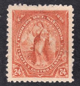 El Salvador Scott 142 unwtmk VF mint OG H. 1st issue.