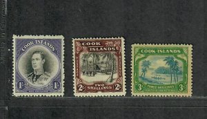 Cook Islands Sc#112-114 M/H/VF, Cv. $57