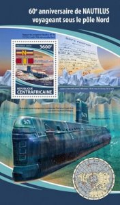 Central Africa - 2018 Nautilus Voyage - Souvenir Sheet - CA18113b