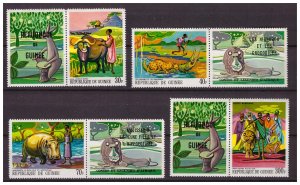 GUINEA 1968 Fairy Tales 4 values partial set MNH