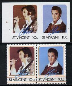 St Vincent 1985 Elvis Presley (Leaders of the World) 10c ...