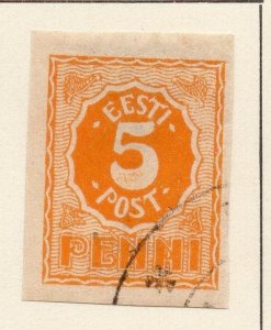 Estonia 1919-20 Early Issue Fine Used 5p. 013058