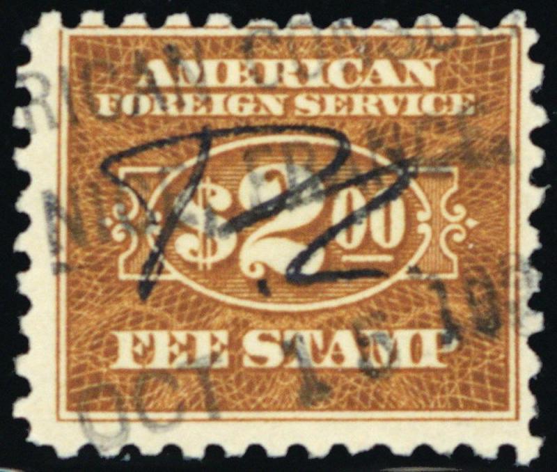 RK28, $2 Consular Service Revenue Stamp Cat $125.00 - Stuart Katz