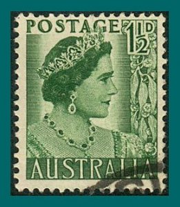 Australia 1950 Queen Elizabeth, 1.5d used  #230,SG236