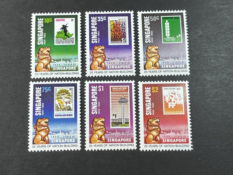 SINGAPORE # 442-447--MINT NEVER/HINGED----COMPLETE SET-----1984