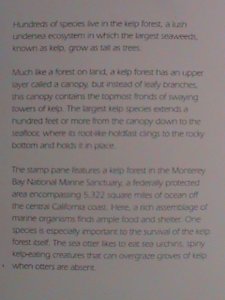 ​UNITED STATES-2009-SC#4423 KELP FOREST WILDLIFE- MNH FULL SHEET - VERY FINE