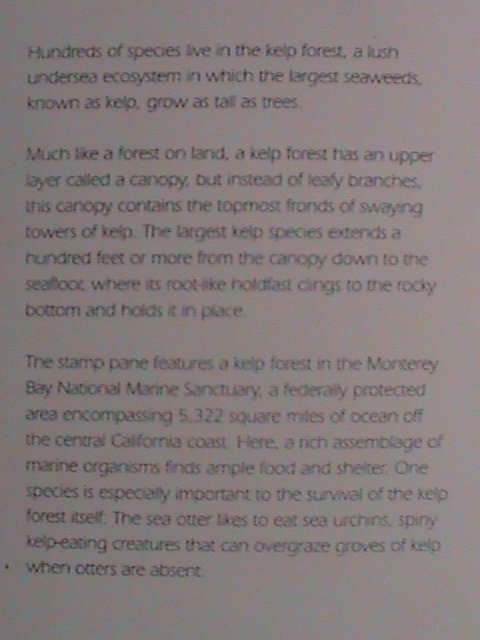 ​UNITED STATES-2009-SC#4423 KELP FOREST WILDLIFE- MNH FULL SHEET - VERY FINE