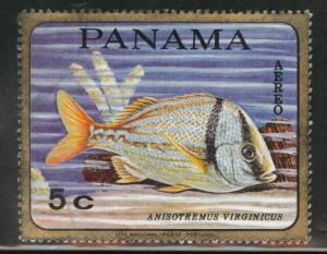 Panama  Scott 486D used Fish stamp 1968