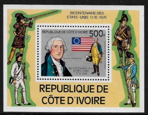 Ivory Coast #426 MNH S/Sheet - American Bicentennial