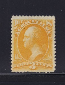 O3 VF-XF unused ( mint no gum ) with nice color cv $ 85 ! see pic !