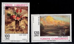 TURKEY Scott 2362-2363 MNH**  1986 Painting stamp set