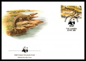 Gambia 515-518 Crocodiles Set of Four U/A FDC