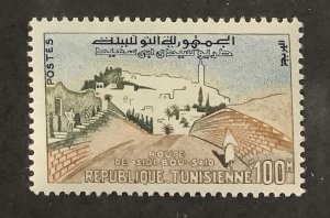 Tunisia 1959 Scott  362 MNH - 100m, Road to Sidi-Bou-Said, landscape