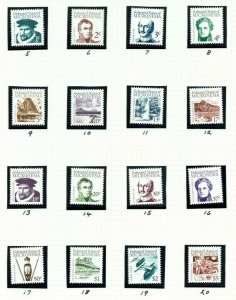 Micronesia: 1984, Explorers, local scenes,  definitive part set,   MNH