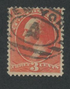 1887 US Stamp #214 Used F/VF New York A Cancel Catalogue Value $50