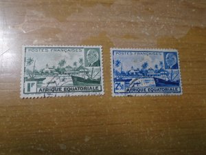 French Equatorial Africa  # 79A-B   used