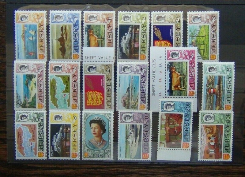 Jersey 1970 Decimal Currency set to 50p MNH SG42 - SG56