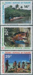 French Polynesia 1993 SG684-686 International Tourism Day set MNH