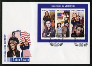 GUINEA-BISSAU 2023 HOMMAGE TO LISA MARIE PRESLEY SHEET FIRST DAY COVER