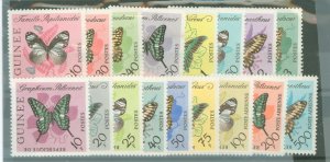 Guinea #291-304/C47-C49 Mint (NH) Single (Complete Set) (Butterflies)