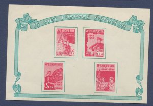 ALBANIA - Scott 551a - MNH S/S - Liberation (549 has oil derrik ) - 1959