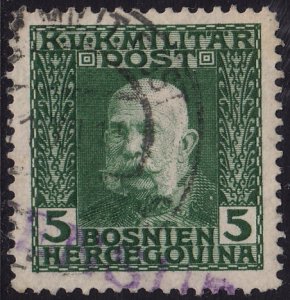 Bosnia Herzegovina - 1912 - Scott #68 - used - Franz Josef