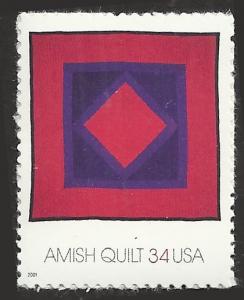 # 3524 MINT NEVER HINGED DIAMOND IN THE SQUARE QUILT