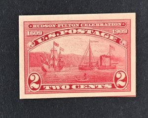 US #373 Mint XF NH OG. Imperf Hudson-Fulton Celebration. Fresh color. 12812