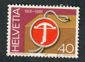 Switzerland 705 used single