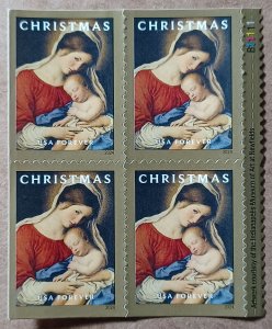 US #5940 (73c) Christmas Madonna & Child MNH block of 4 plate #B11111 (2024)