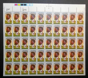 1987 Jean Baptiste Pointe du Sable 22c Sc 2249 full sheet of 50 MNH  -Typical