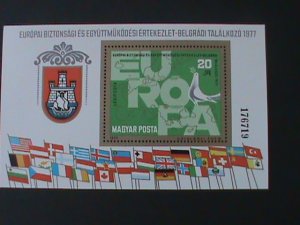 ​HUNGARY--EUROPA'77 STAMP-MNH -S/S- VF- HARD TO FIND WE SHIP TO WORLDWIDE