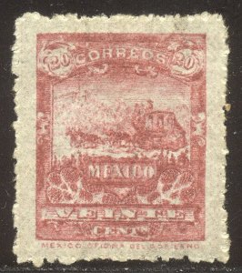 MEXICO #276 CHOICE Mint - 1897 20c Brown Rose